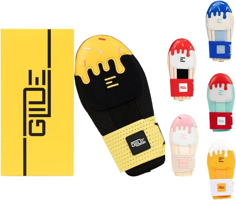 Glide Sliding Mitt - Baseball Sliding Mitt Youth, Baseball & Softball, Ice Cream Drip Design, Left & Right Hands - Hand and Wrist Protection, Adjustable Wrist Strap - Image 1
